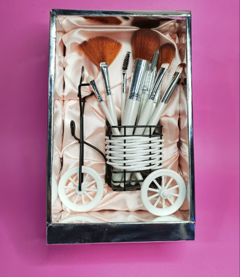 Queen - 10 Pieces Professional Makeup Brushes Set